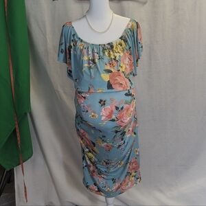 NWT My Bump Size Large Floral Maternity Dress
